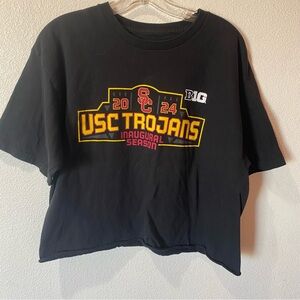 USC Trojans 2024 Inaugural Season Graphic Tee - Black DIY Cropped